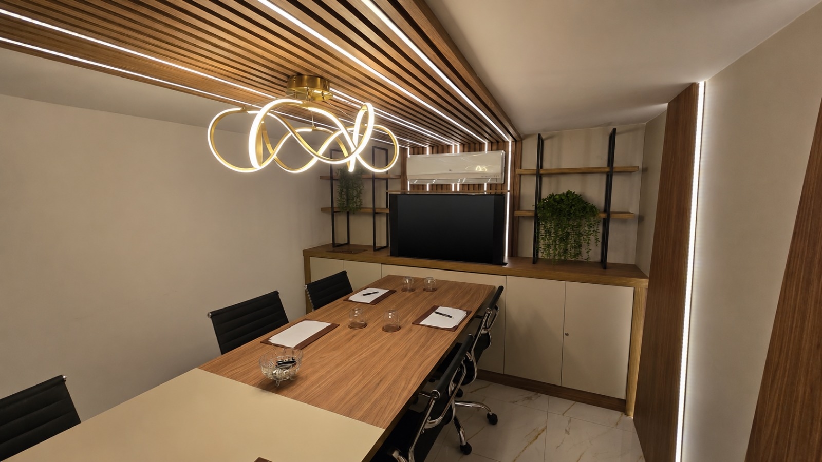Sala de reunião do escritório da Rodriguez Contabilidade